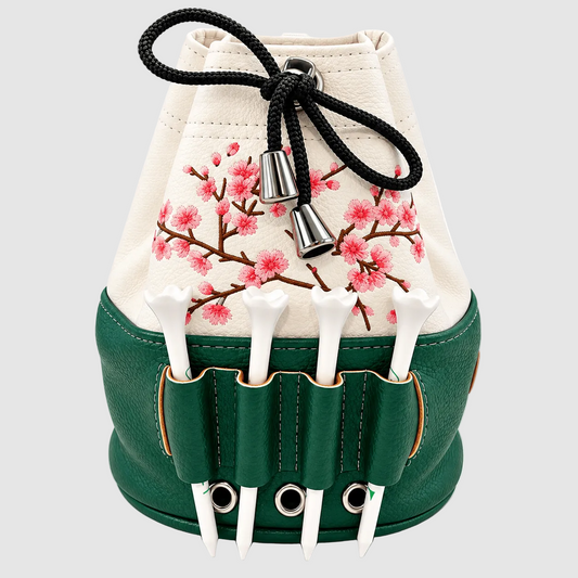 Cherry Blossome Tee Pouch - ChauChau GolfAccessories