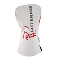 FAST & FEARLESS Premium Leather Driver Headcover - ChauChau GolfAccessories