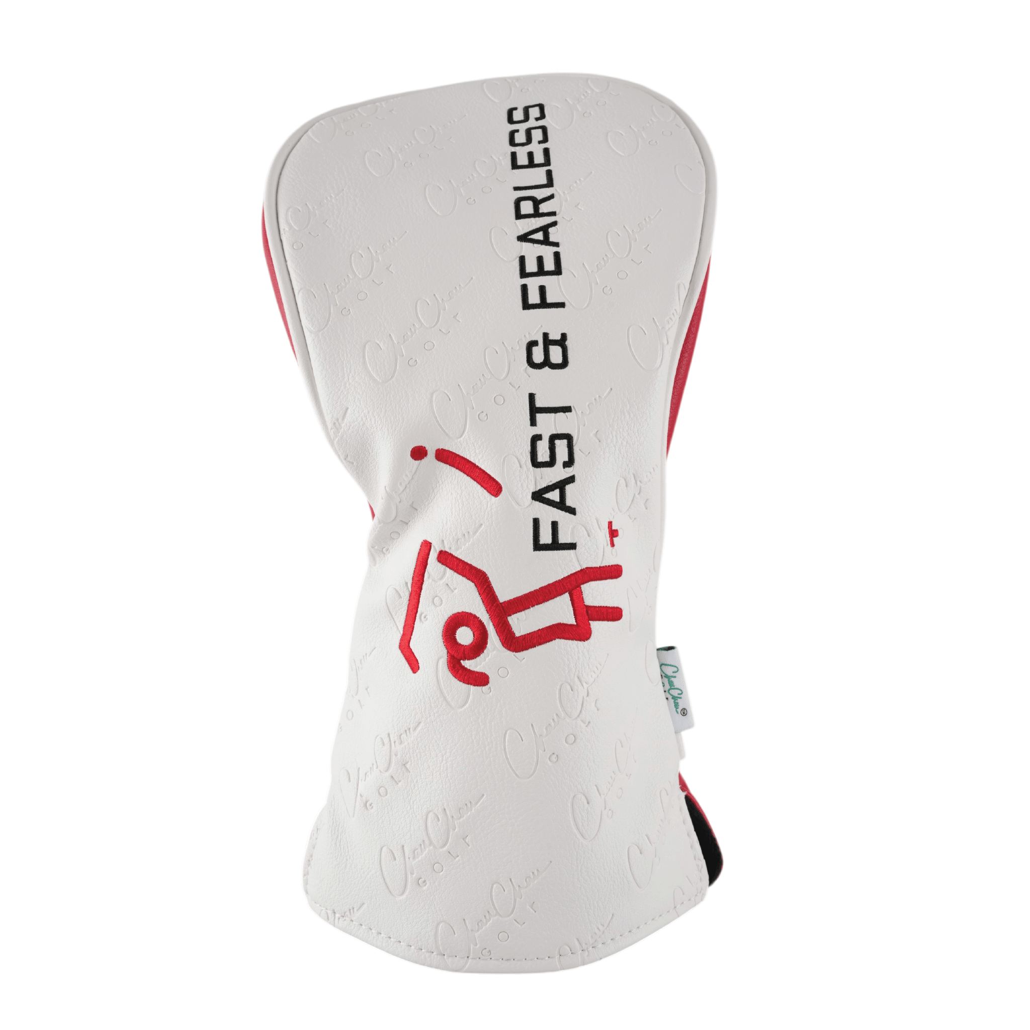 FAST & FEARLESS Premium Leather Driver Headcover - ChauChau GolfAccessories
