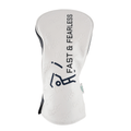 FAST & FEARLESS Premium Leather Driver Headcover - ChauChau GolfAccessories