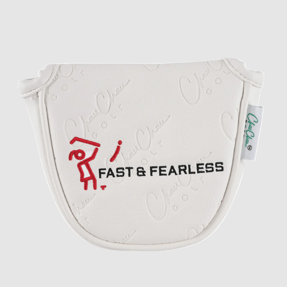 FAST & FEARLESS Premium Leather Mallet Putter Cover - ChauChau GolfAccessories