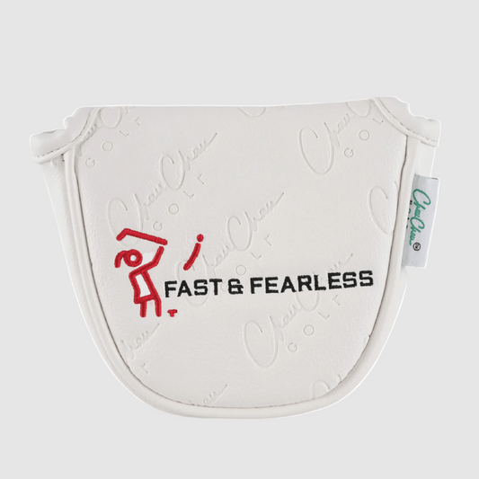 FAST & FEARLESS Premium Leather Mallet Putter Cover - ChauChau GolfAccessories