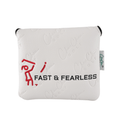 FAST & FEARLESS Premium Leather Square Putter Cover - ChauChau GolfAccessories