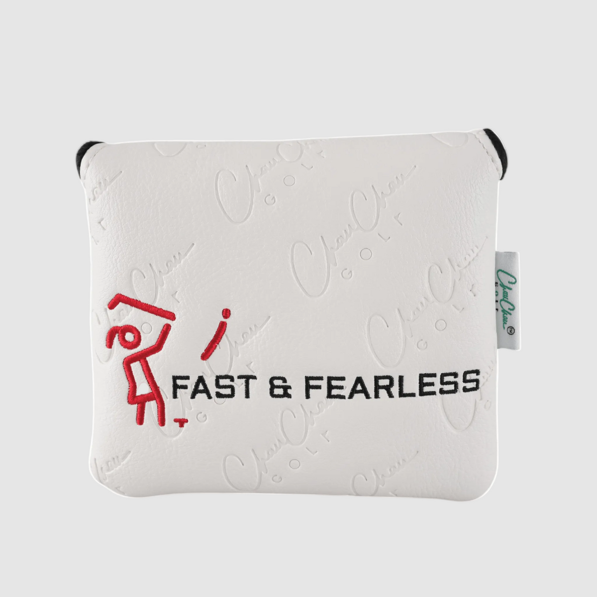 FAST & FEARLESS Premium Leather Square Putter Cover - ChauChau GolfAccessories