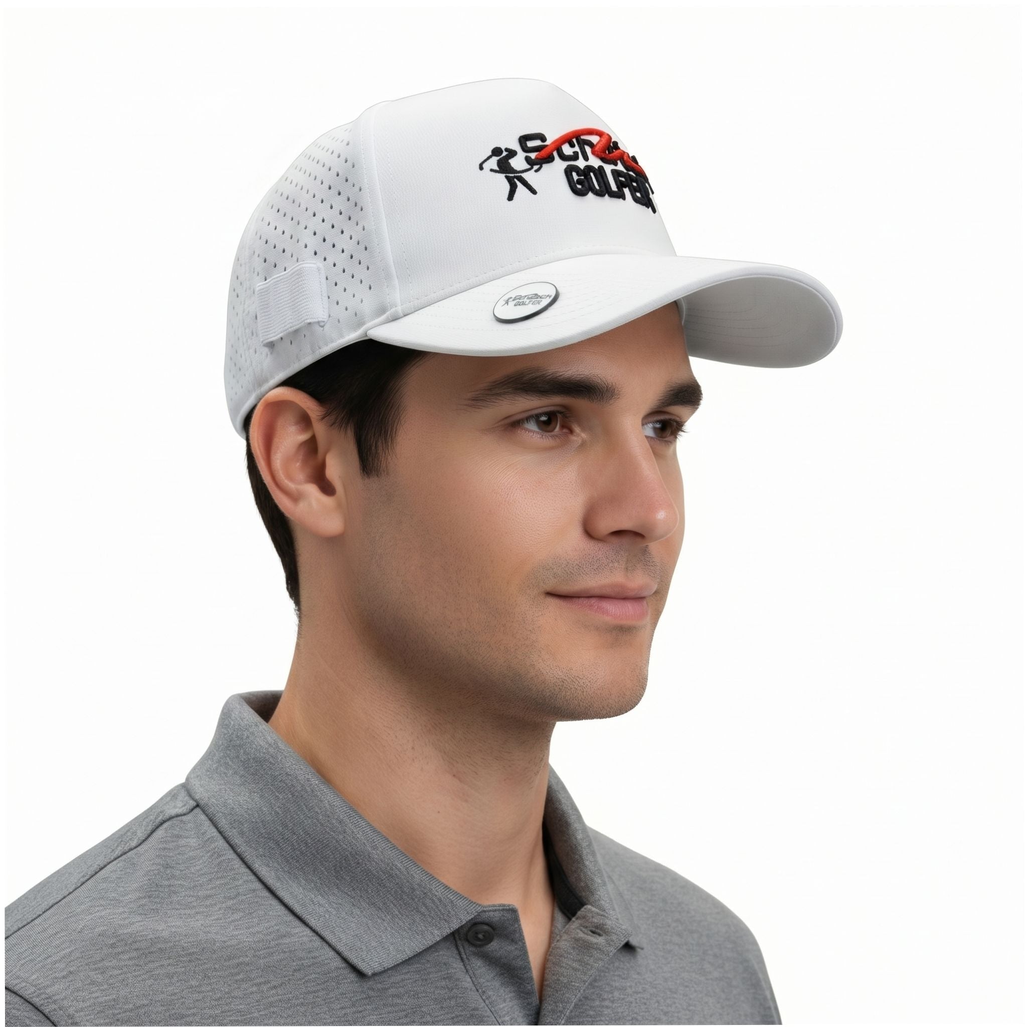 Men Performance Pro Hat "Scratch Golfer" Collection - ChauChau Golf